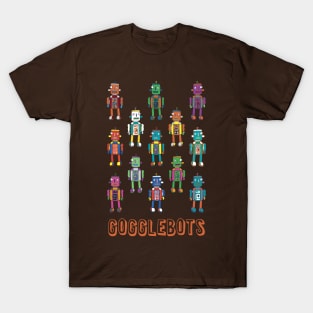 Gogglebots - Retro robot design in orange T-Shirt